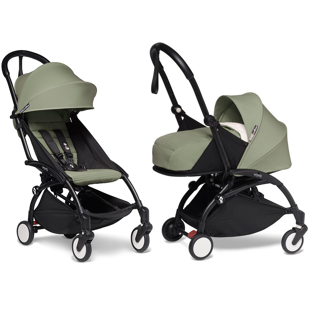 

Коляска 2 в 1 Babyzen YOYO2 Newborn Pack Olive рама черная, BABYZEN YOYO