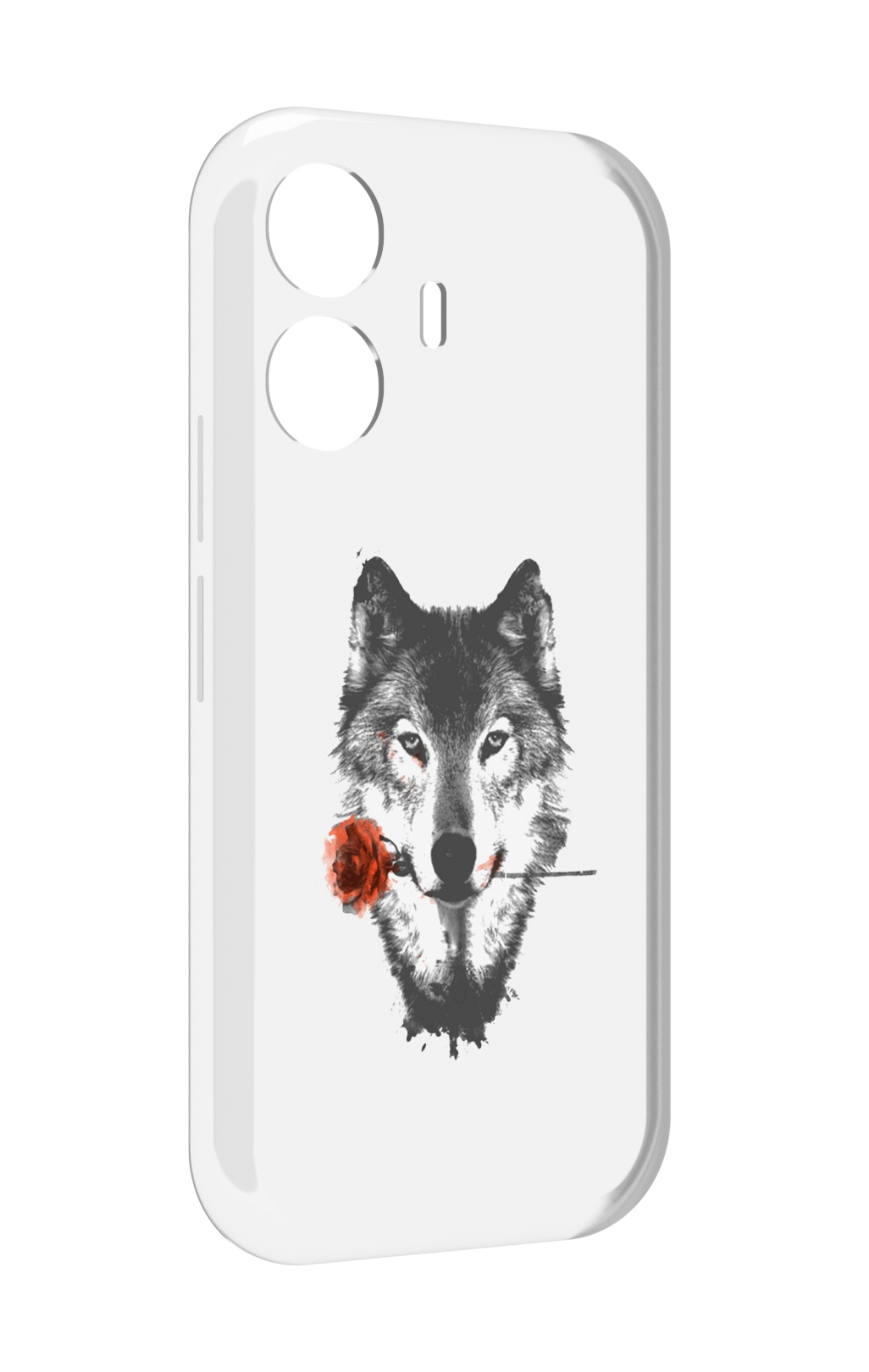 

Чехол MyPads волк с розой для Vivo Y77E / Vivo iQOO Z6 Lite, Прозрачный, Tocco
