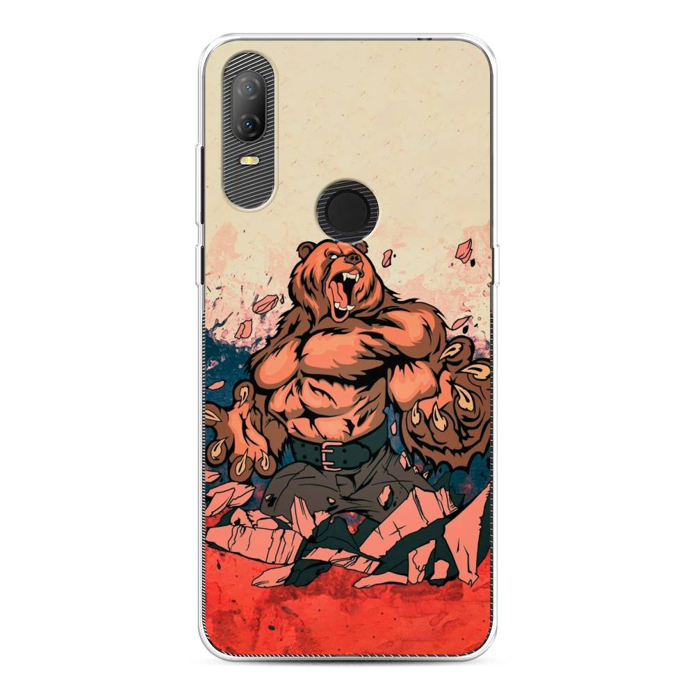 

Чехол Awog на Alcatel 1V (2020) 5007U / Алкатель 1V (2020) 5007U "Медведь с флагом РФ", 170950-2