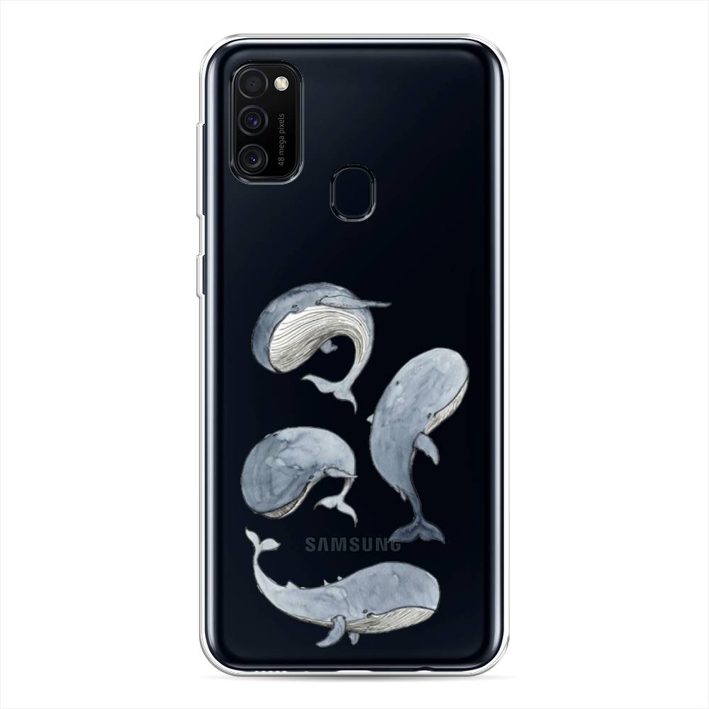

Чехол Awog на Samsung Galaxy M21/M30s "Киты", Разноцветный, 29750-1