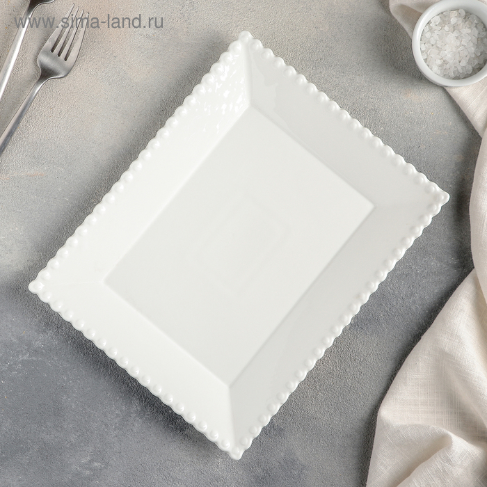 

Тарелка обеденная Magistro «Лакомка», 25×20 см