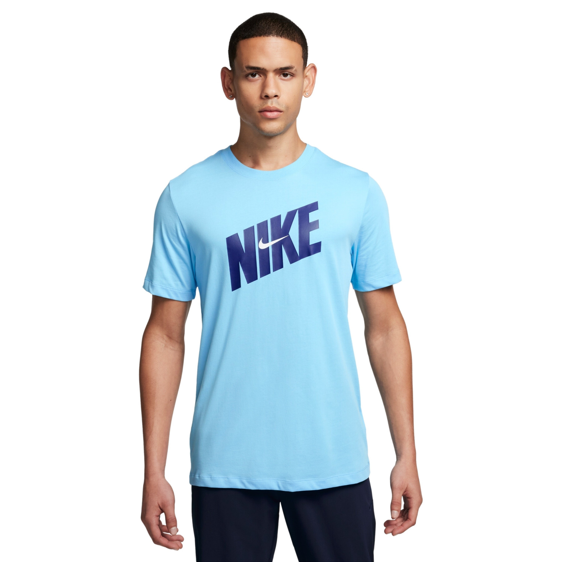 Футболка мужская Nike Dri-FIT Fitness FQ3872-407 синяя XL