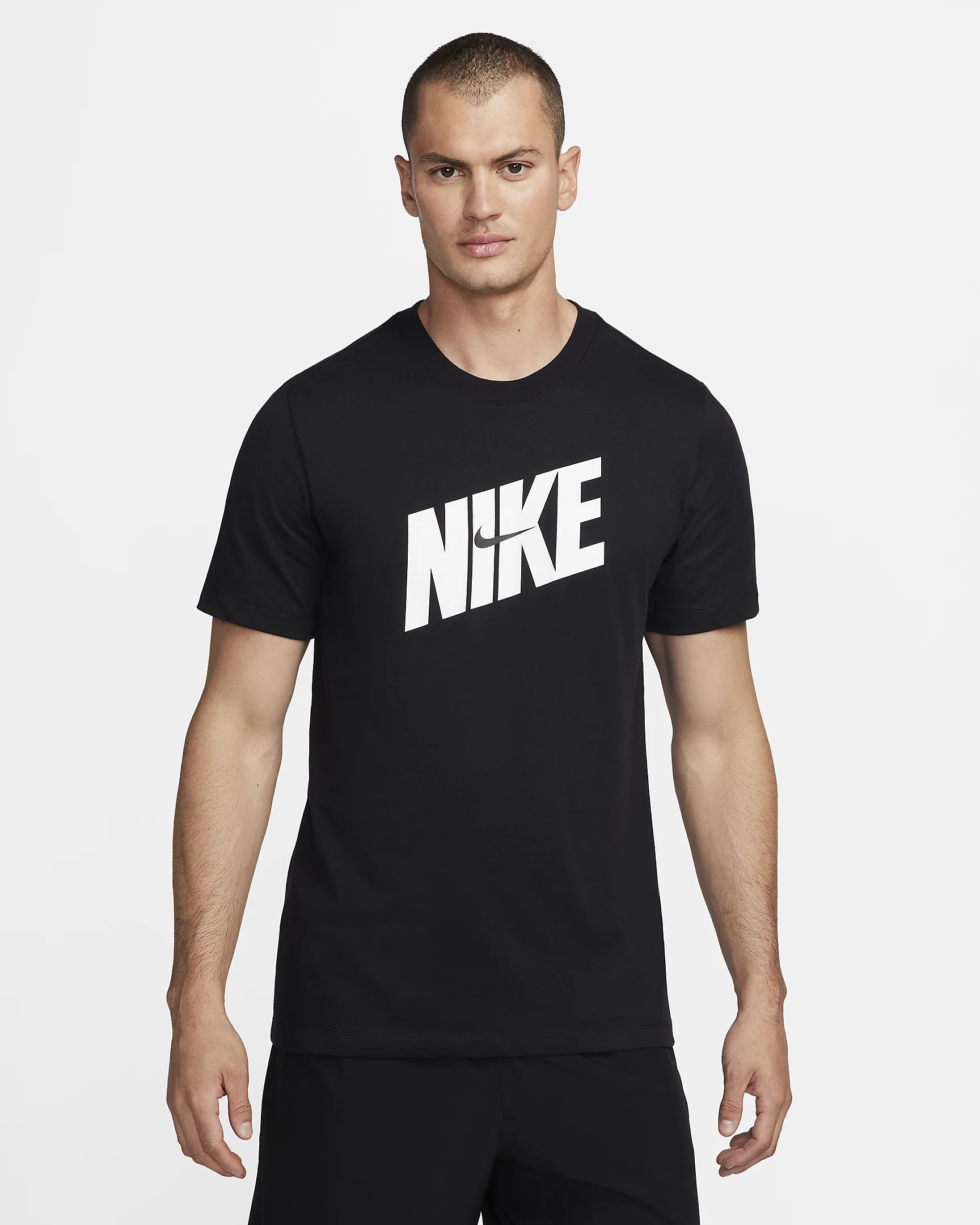 

Футболка мужская Nike Dri-FIT Fitness FQ3872-010 черная XL, Черный, Dri-FIT Fitness