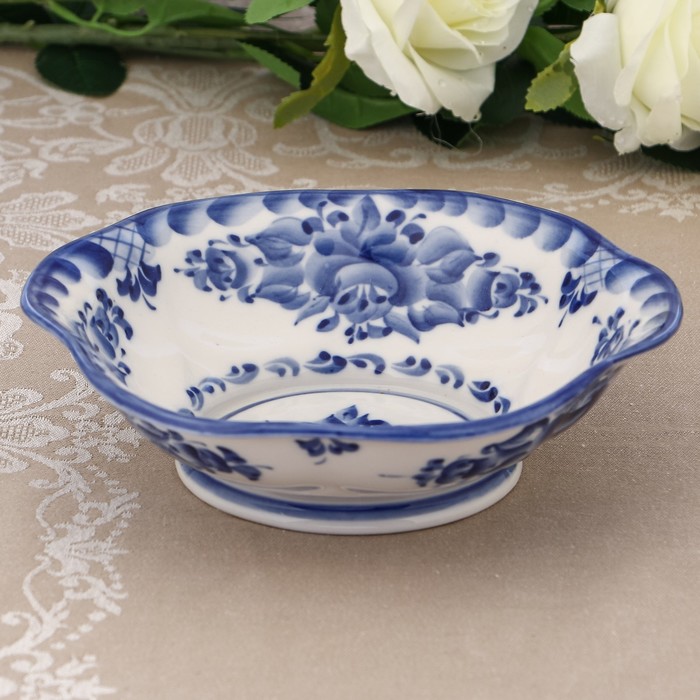 

Тарелка «Ожидание», 21×21×6 см, гжель