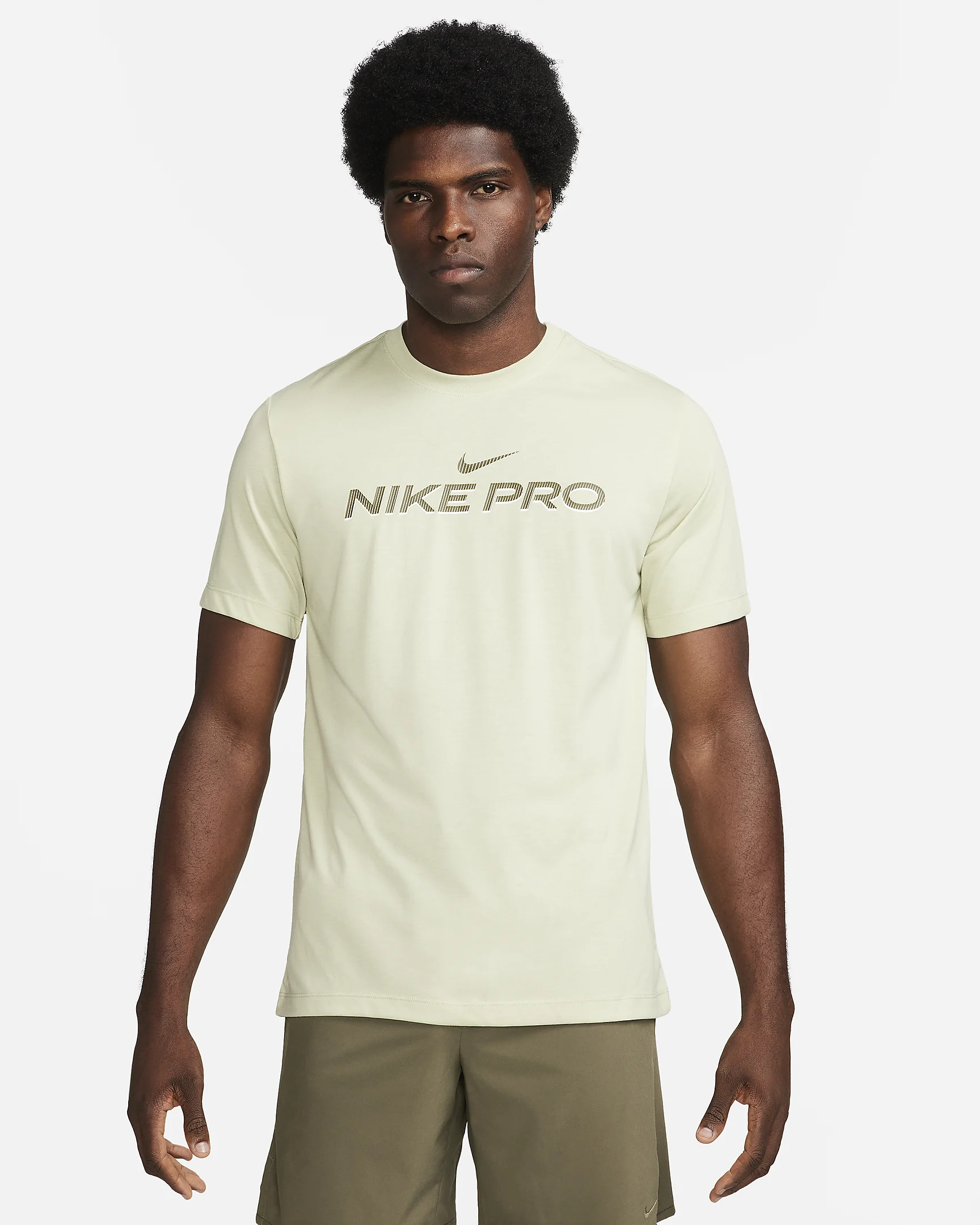 Футболка мужская Nike ri-FIT Fitness Tee FJ2393-371 зеленая XL