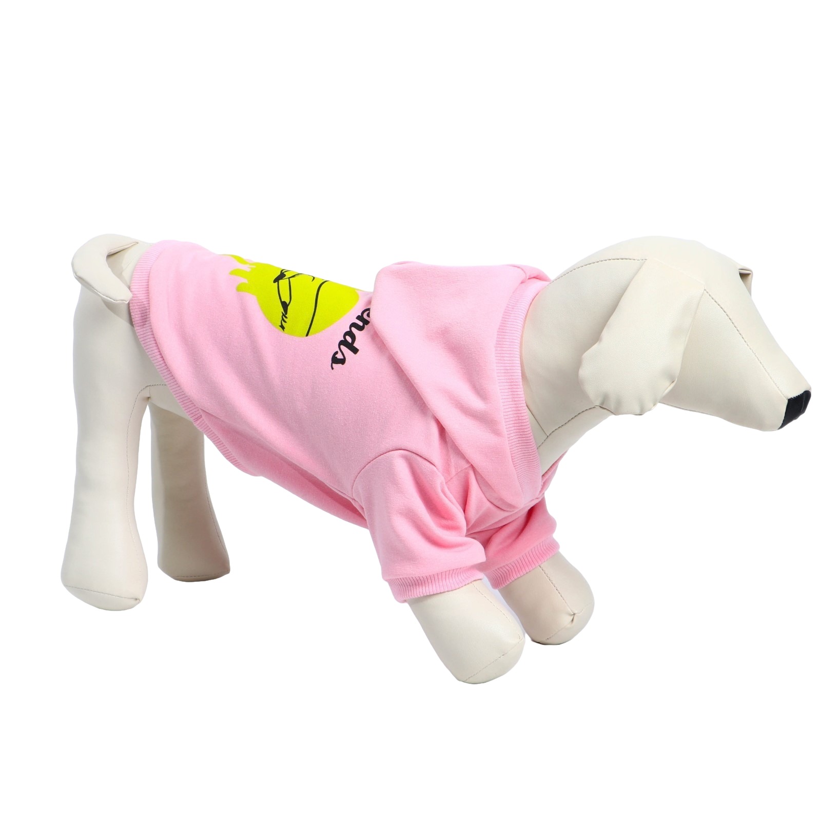 

Толстовка Best Friends для собак (футер), размер  (ДС 20, ОШ 24-25, ОГ 32-36), розовая, Розовый