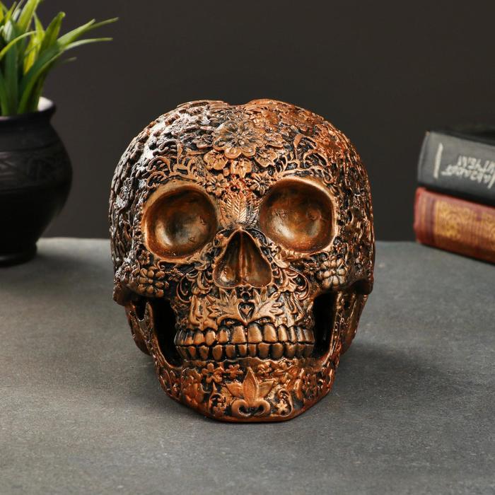 

Фигура "Череп резной" бронза, 25см