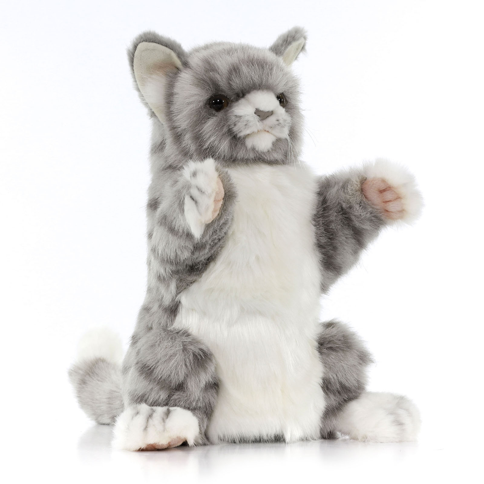 фото Мягкая игрушка ebulobo на руку для кукольного театра hansa creation кот жаккардовый 30 см