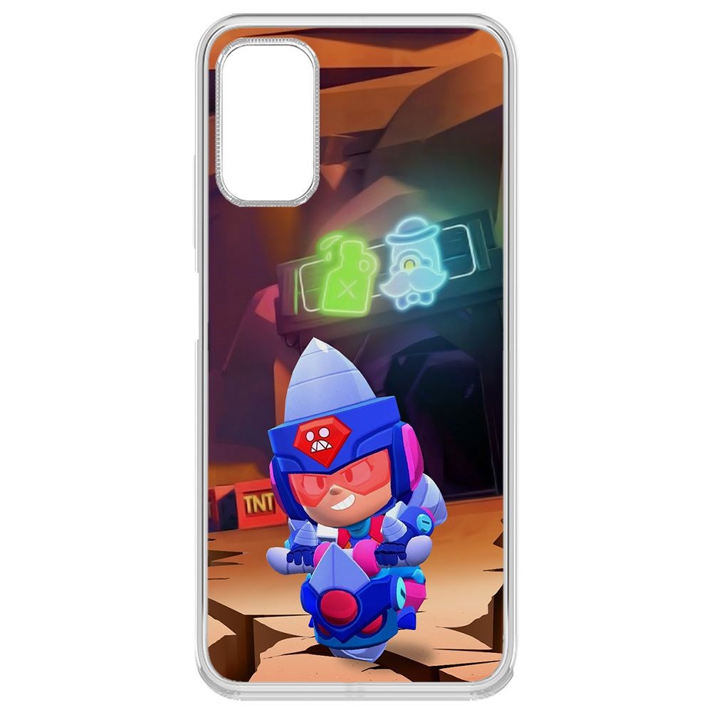 Чехол-накладка Brawl Stars-Ультрабурильщица Джеки для Xiaomi Redmi Note 10T
