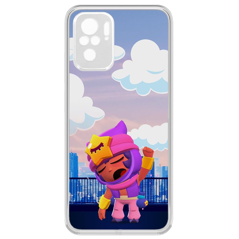 Чехол-накладка Brawl Stars-Сэнди для Xiaomi Redmi Note 10/ Note 10S