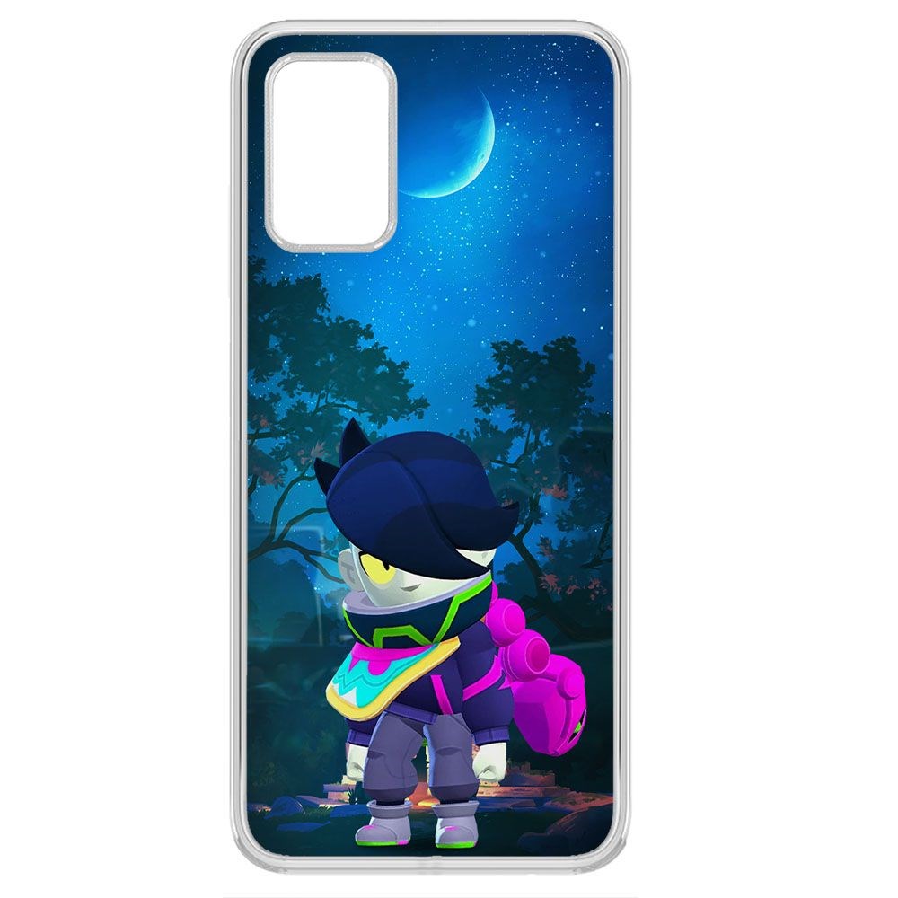 

Чехол-накладка Brawl Stars-Орочи Эдгар для Samsung Galaxy A03s (A037), Прозрачный