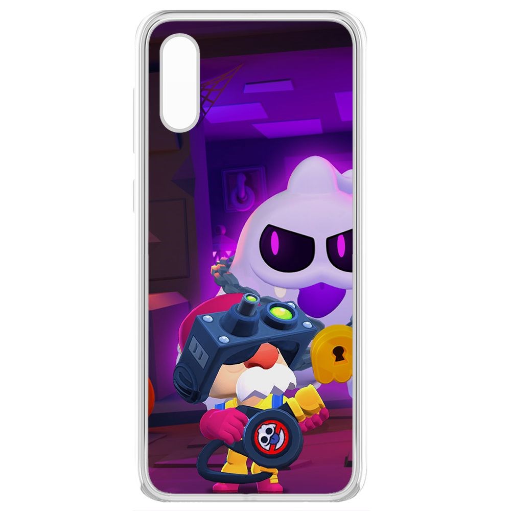 

Чехол-накладка Brawl Stars-Охотник за Скуиками Гэйл для Samsung Galaxy A02 (A022), Прозрачный