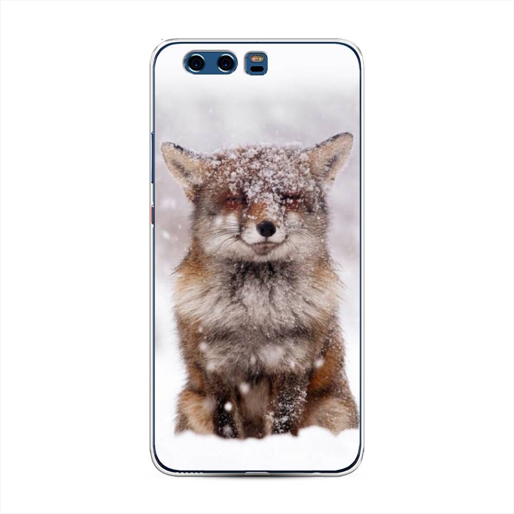 

Чехол для Huawei P10 Plus "Зимняя лиса", Белый;серый;коричневый, 62350-1