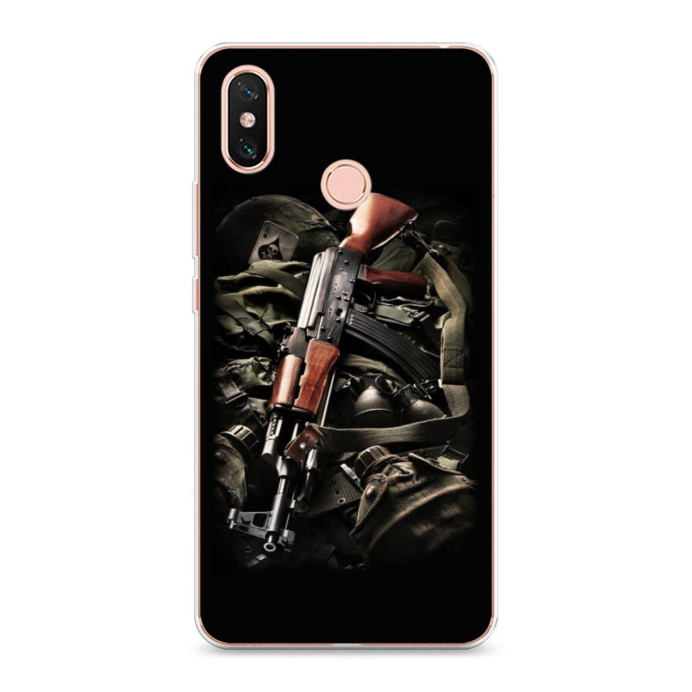 

Чехол Awog на Xiaomi Mi Max 3 "Автомат", Разноцветный, 34350-5