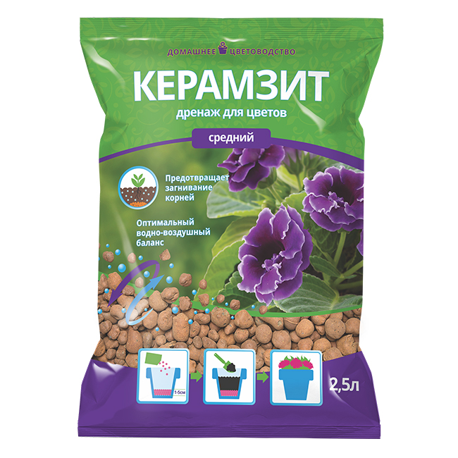 

Керамзит Биомастер средний, 2,5 л, Коричневый