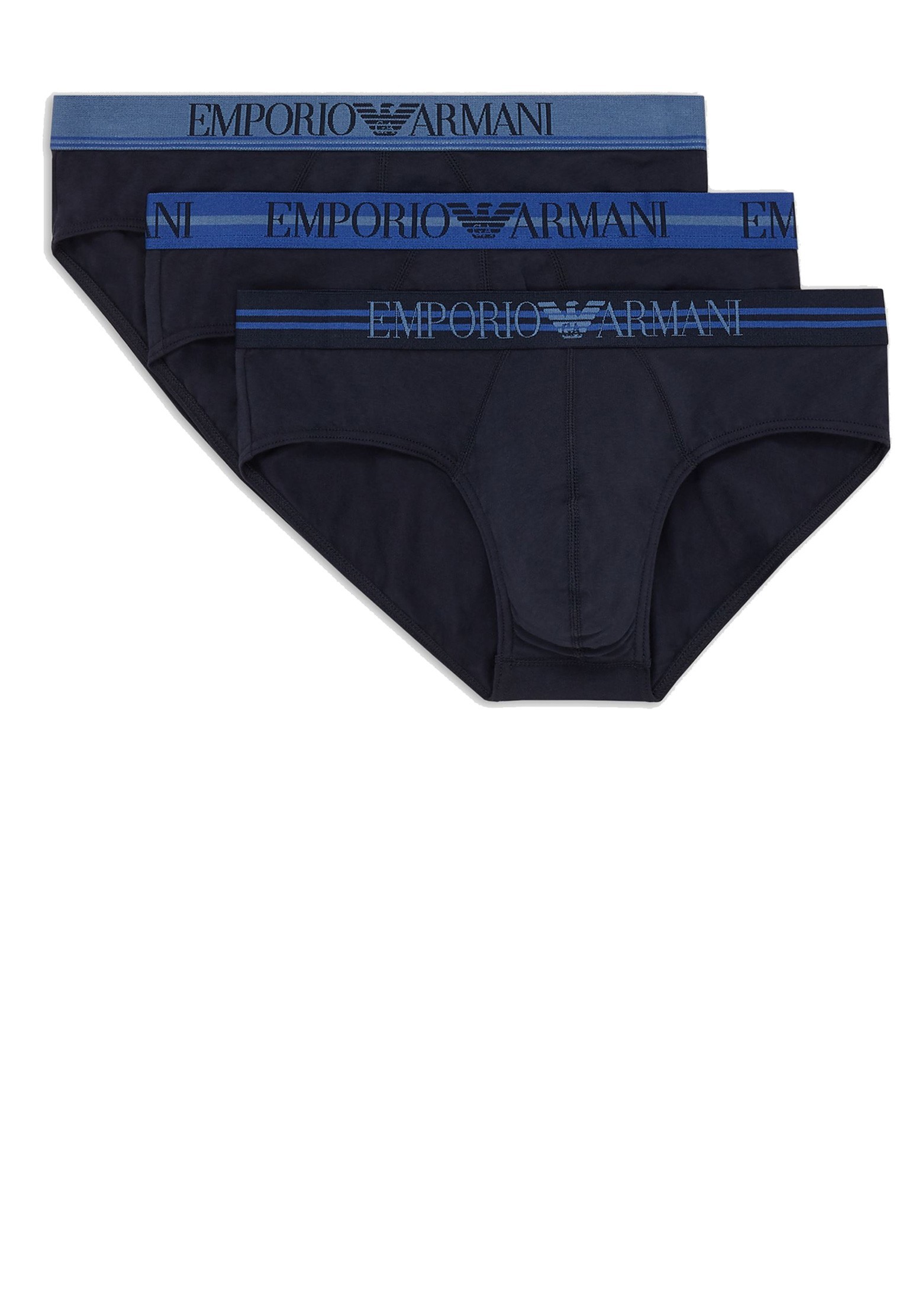 

Комплект трусов мужских Emporio Armani 134628 голубых M, Голубой, 134628