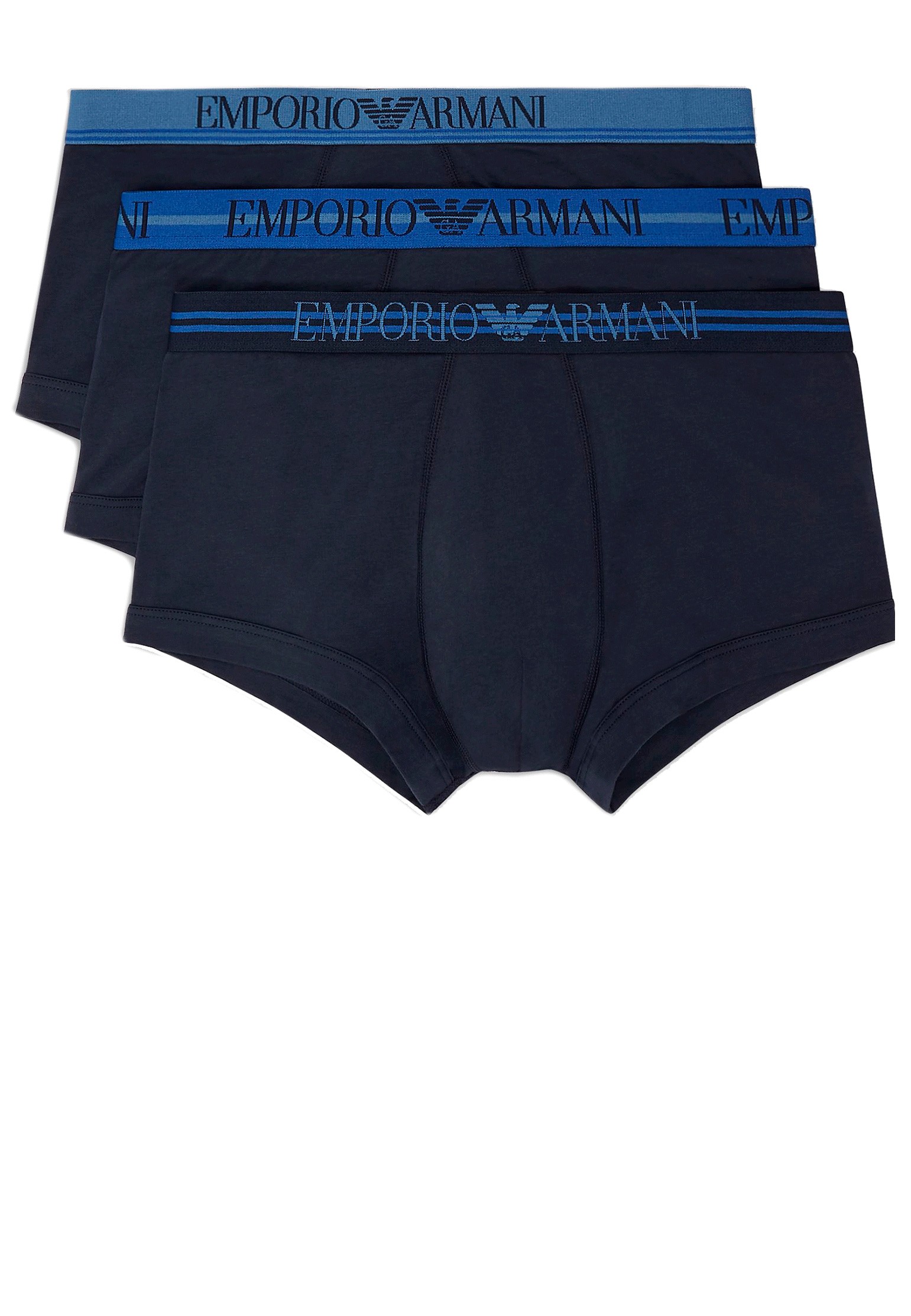 

Комплект трусов мужских Emporio Armani 134627 голубых XL, 134627