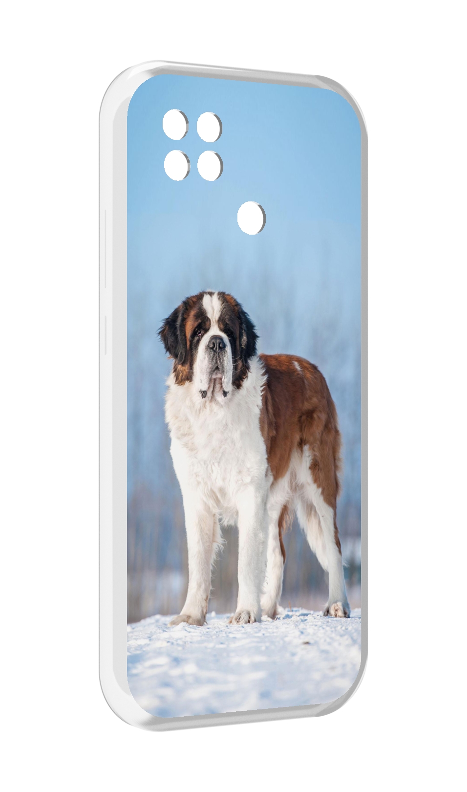 

Чехол MyPads сенбернар для Xiaomi Poco C40, Прозрачный, Tocco