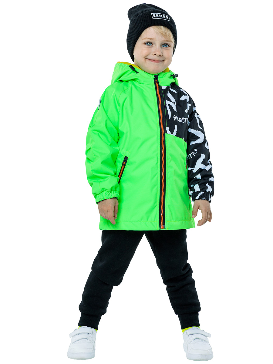 

Ветровка детская NIKASTYLE 4л2323, зеленый, 116, 4л2323