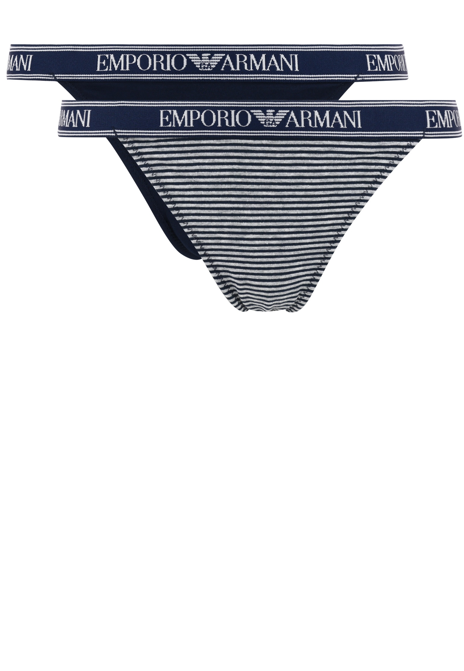 

Комплект трусов женских Emporio Armani 134606 серых S, 134606