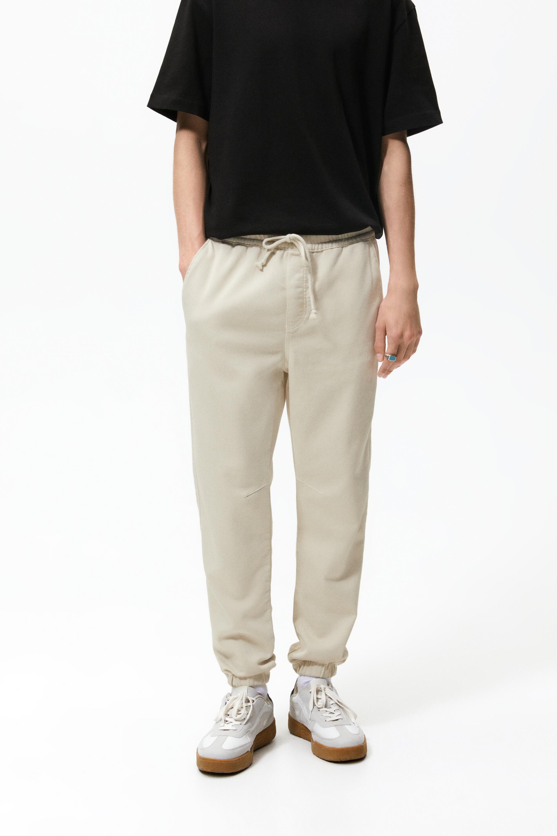 

Брюки мужские ZARA 05862320 бежевые M, 05862320
