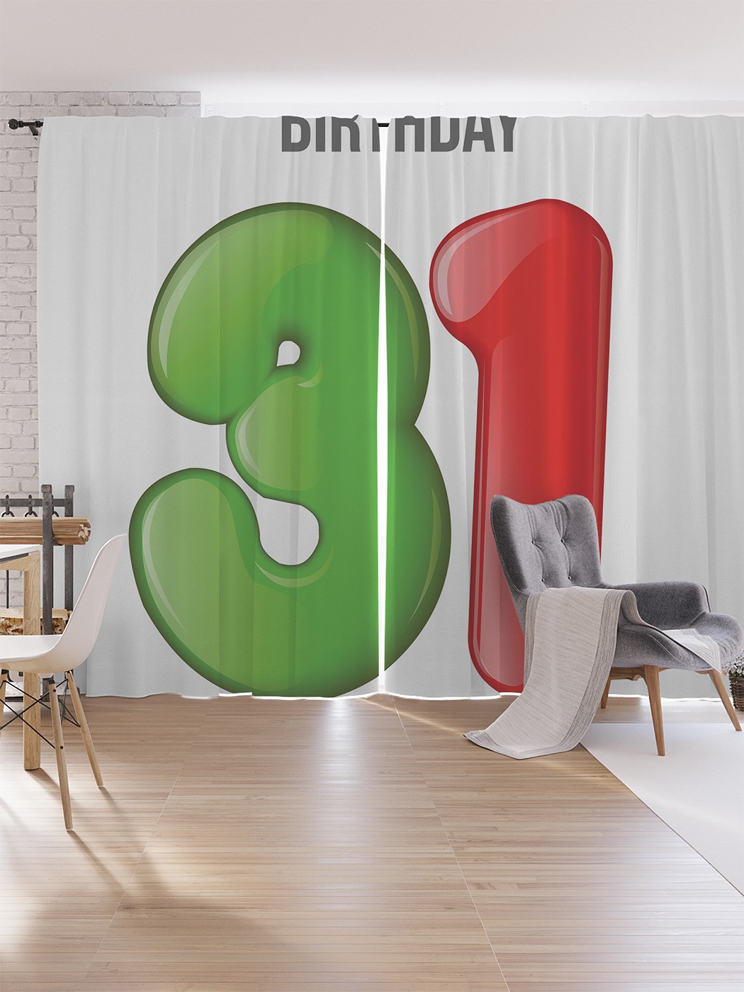 

Шторы под лён JoyArty "Классика 31-летия", серия Oxford DeLux, 340х265 см, Классика 31-летия