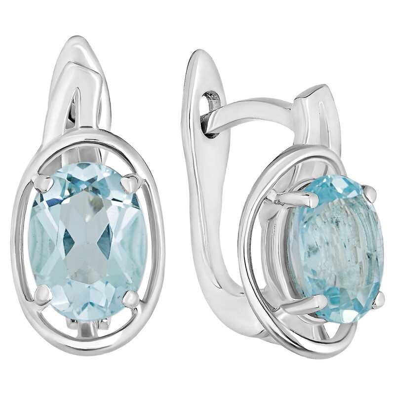 

Серьги из серебра с топазом LAZURIT-ONLINE 7755NP, 7755NP