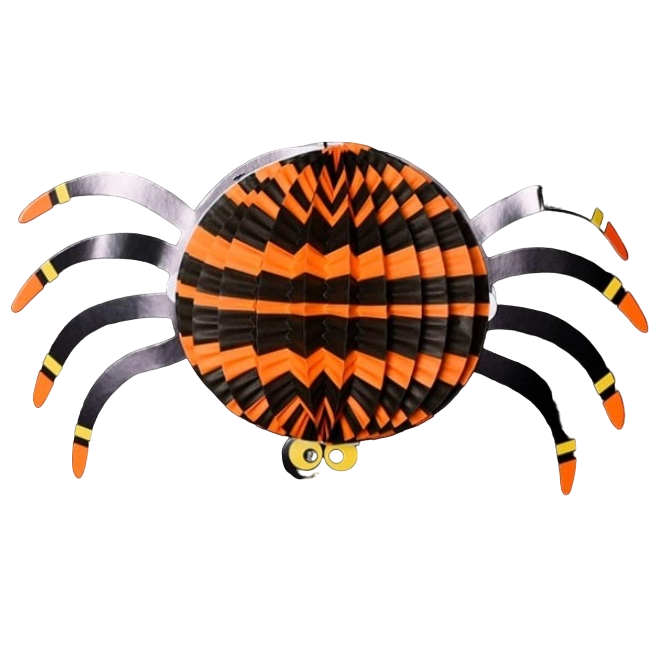 Подвесное украшение China Elecal International Паук черно-оранжевое 13 х 26 см