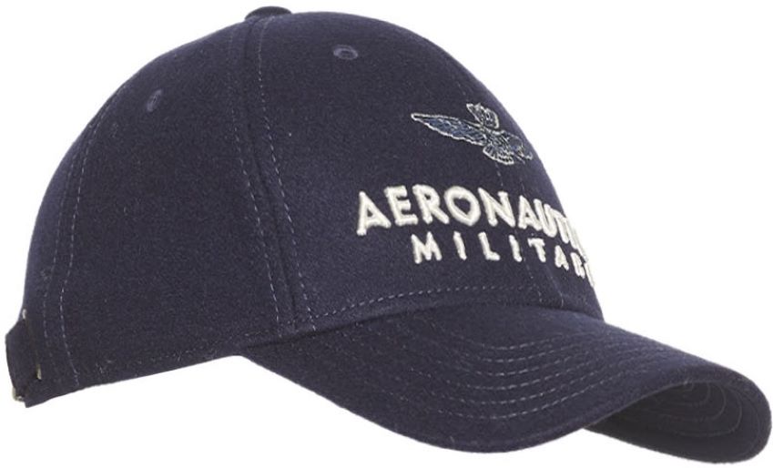 Бейсболка мужская Aeronautica Militare 08184/N синяя, one size