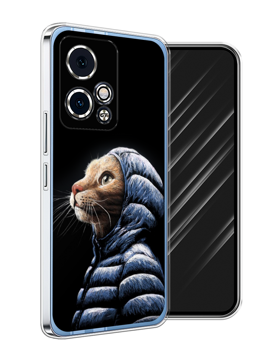 

Чехол Awog на Honor 90 GT "Кот в капюшоне", Черный;бежевый;синий, 6123450-1