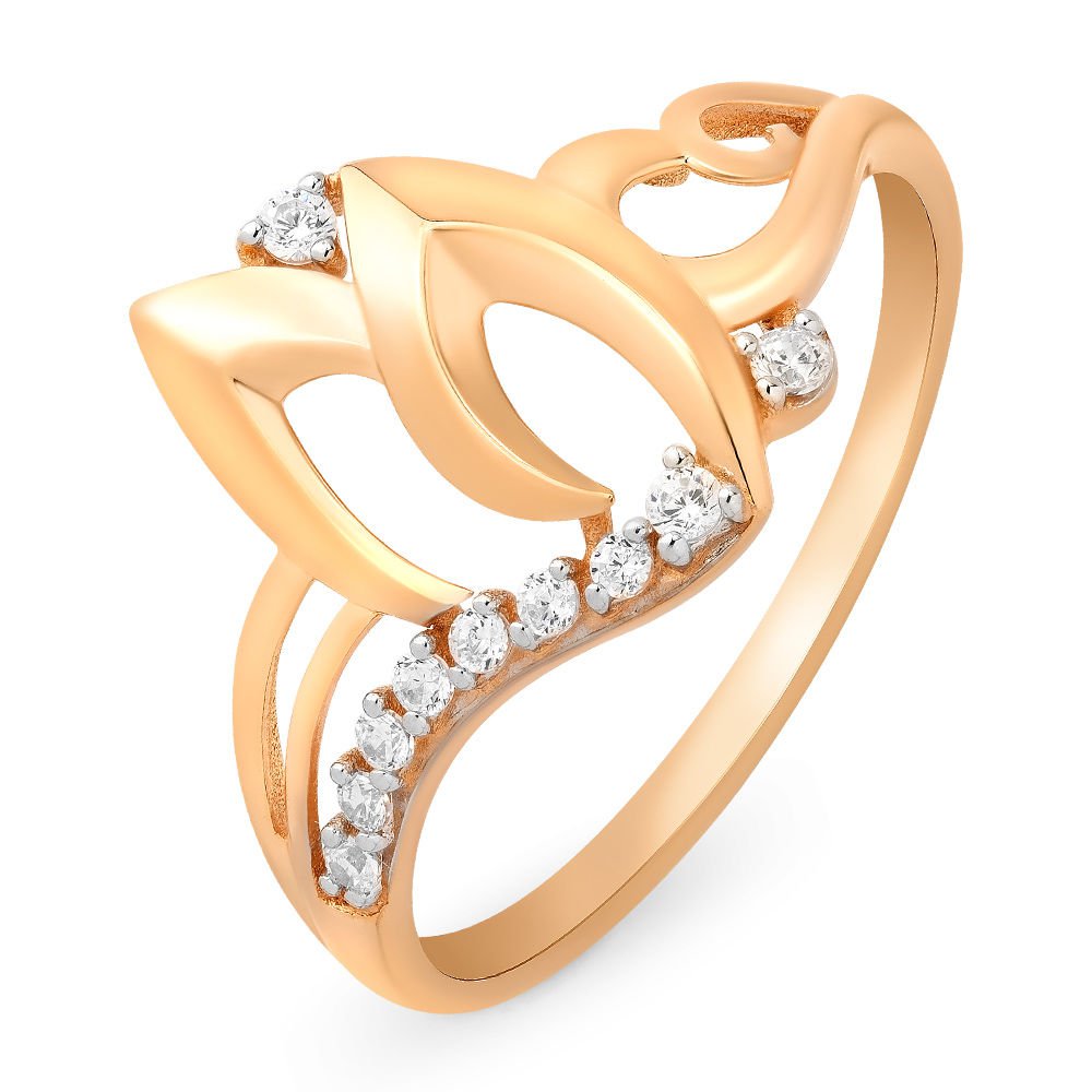 

Кольцо женское из красного золота с фианитом 585Gold 301009774, р, 301009774