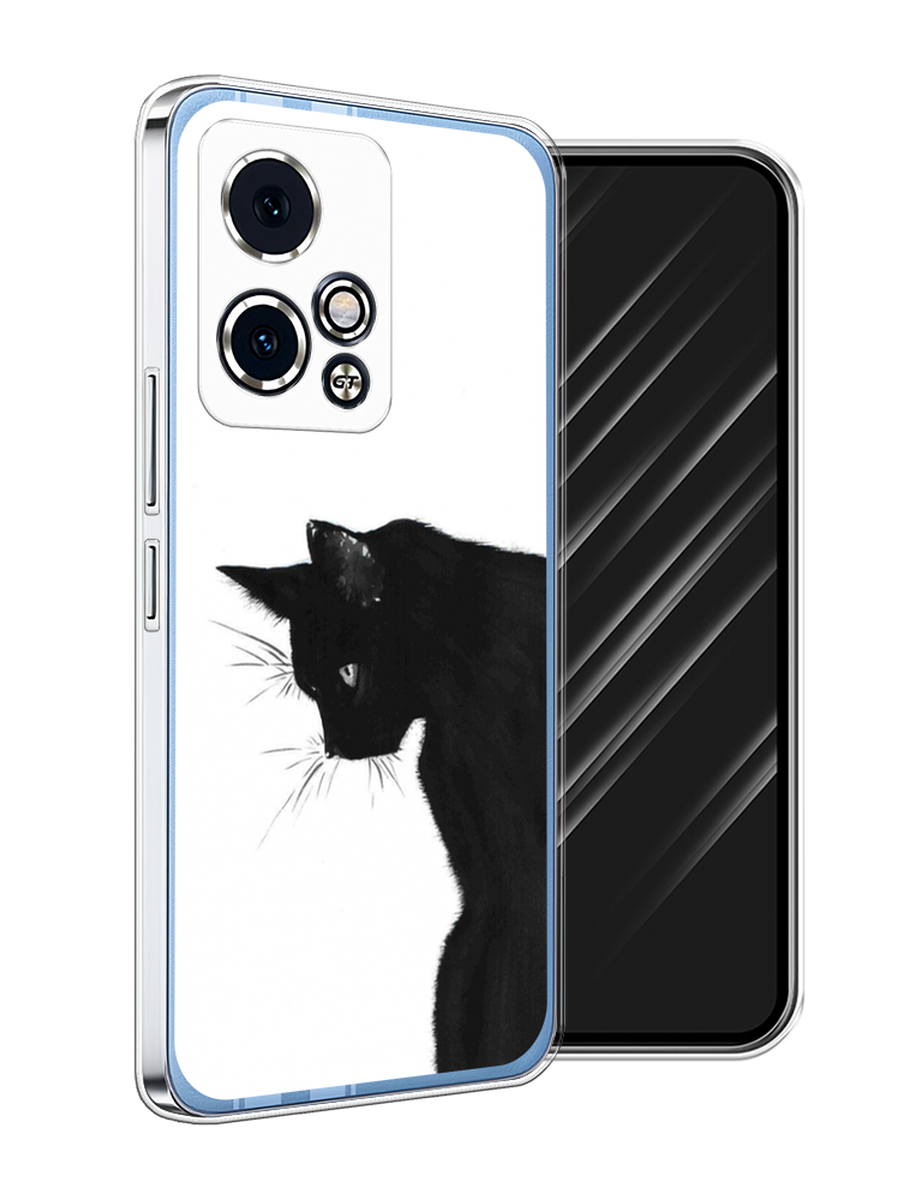 

Чехол Awog на Honor 90 GT "Black cat", Черный;белый, 6123450-1