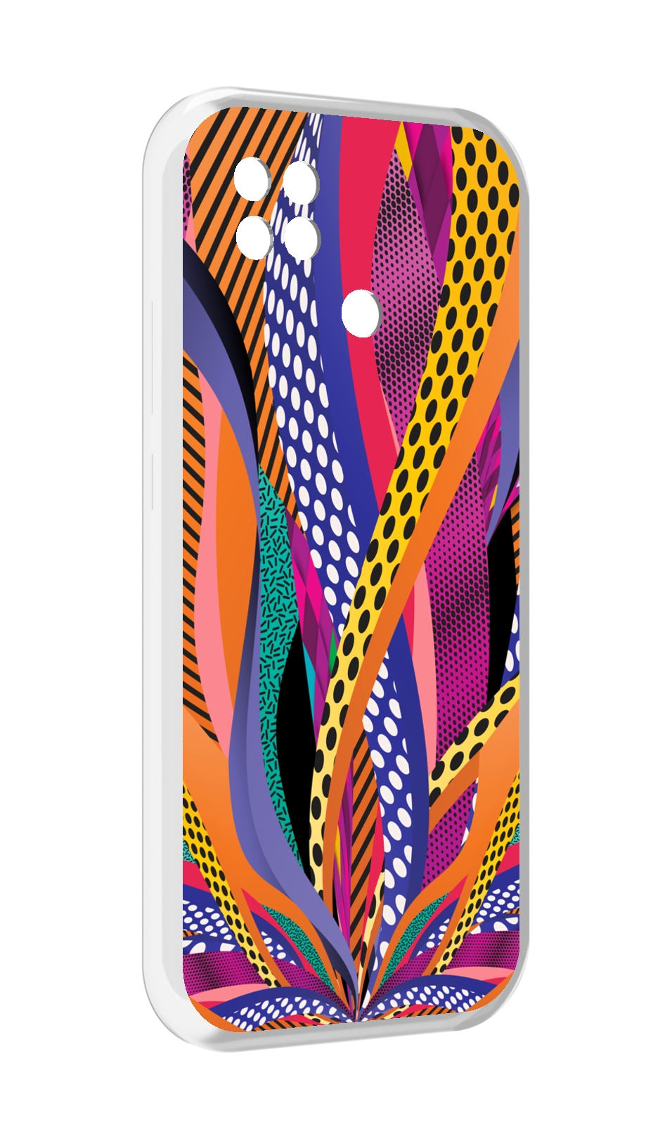 

Чехол MyPads разноцветные щупальца для Xiaomi Poco C40, Прозрачный, Tocco