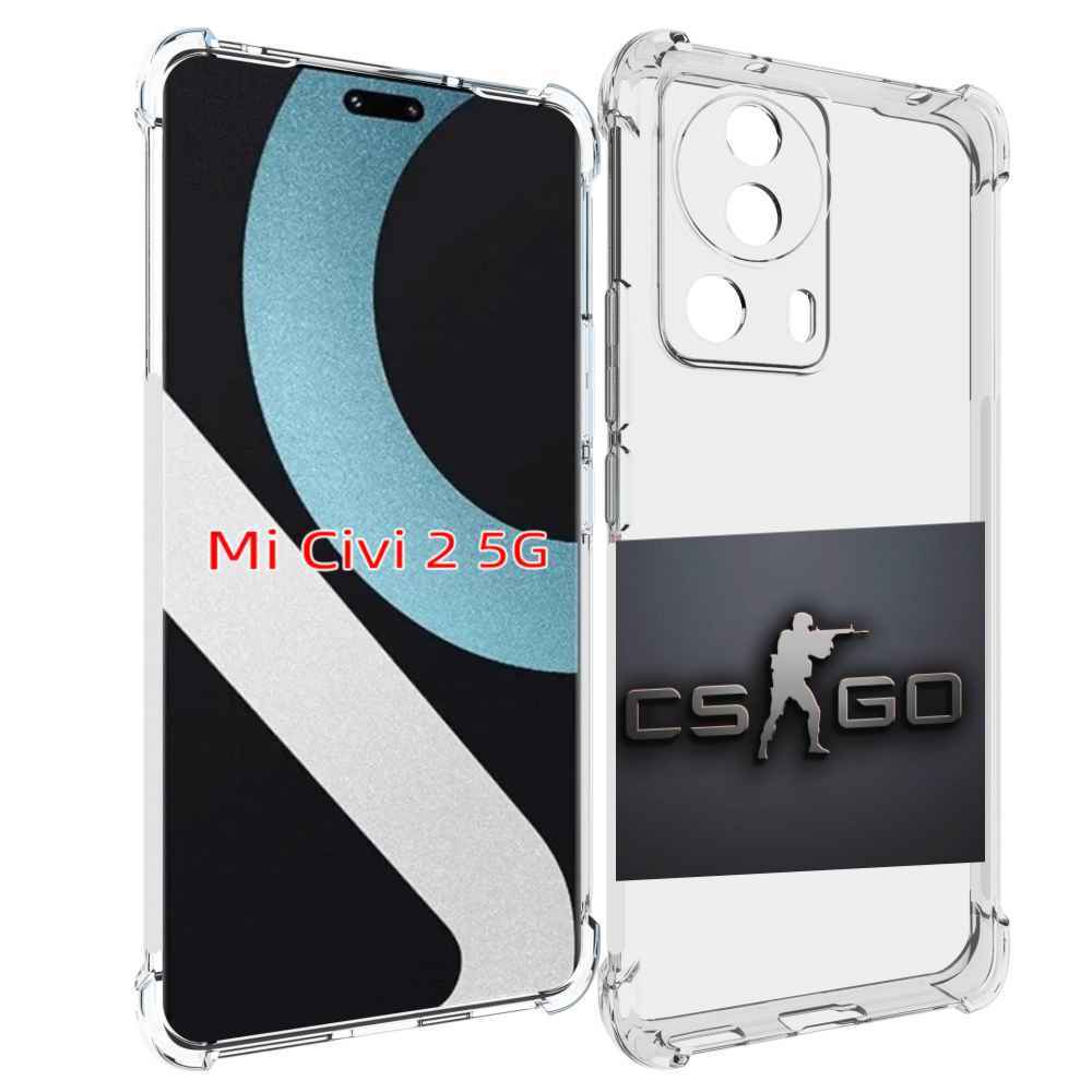 

Чехол MyPads CS go логотип мужской для Xiaomi Civi 2, Прозрачный, Tocco