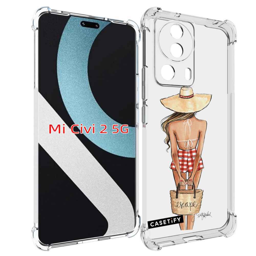 

Чехол MyPads CASETiFY женский для Xiaomi Civi 2, Прозрачный, Tocco