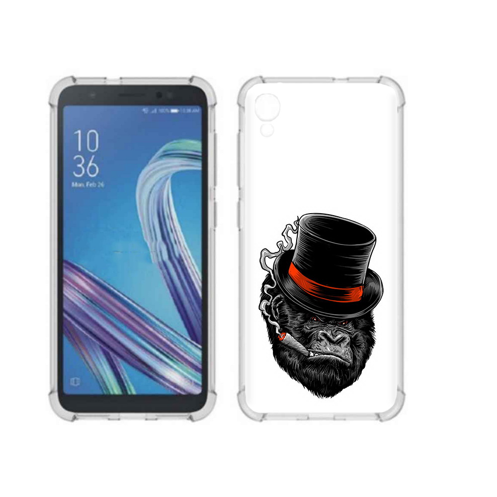 

Чехол MyPads Tocco для Asus ZenFone Live L1 (G552KL) дизайнерская горилла, Прозрачный, Tocco