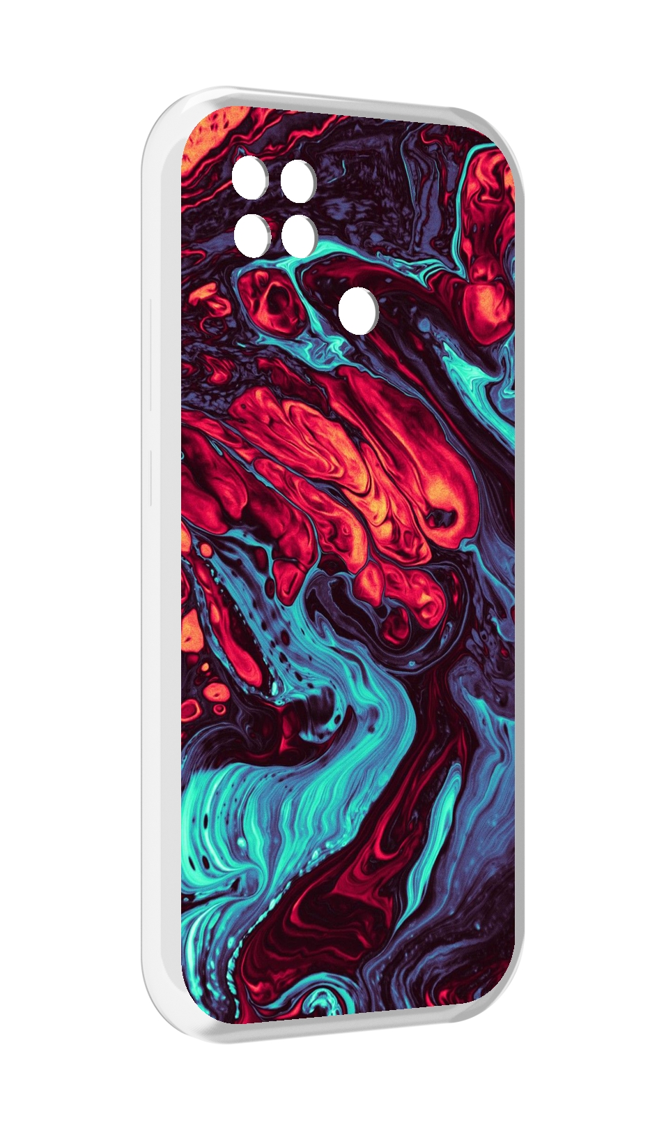 

Чехол MyPads разбавленная краска для Xiaomi Poco C40, Прозрачный, Tocco