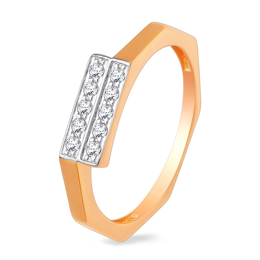 

Кольцо женское из красного золота с фианитом 585Gold 301009786, р, 301009786