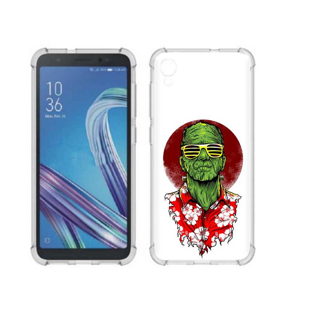Чехол MyPads Tocco для Asus ZenFone Live L1 (G552KL) крутой зеленый мужчина в очках