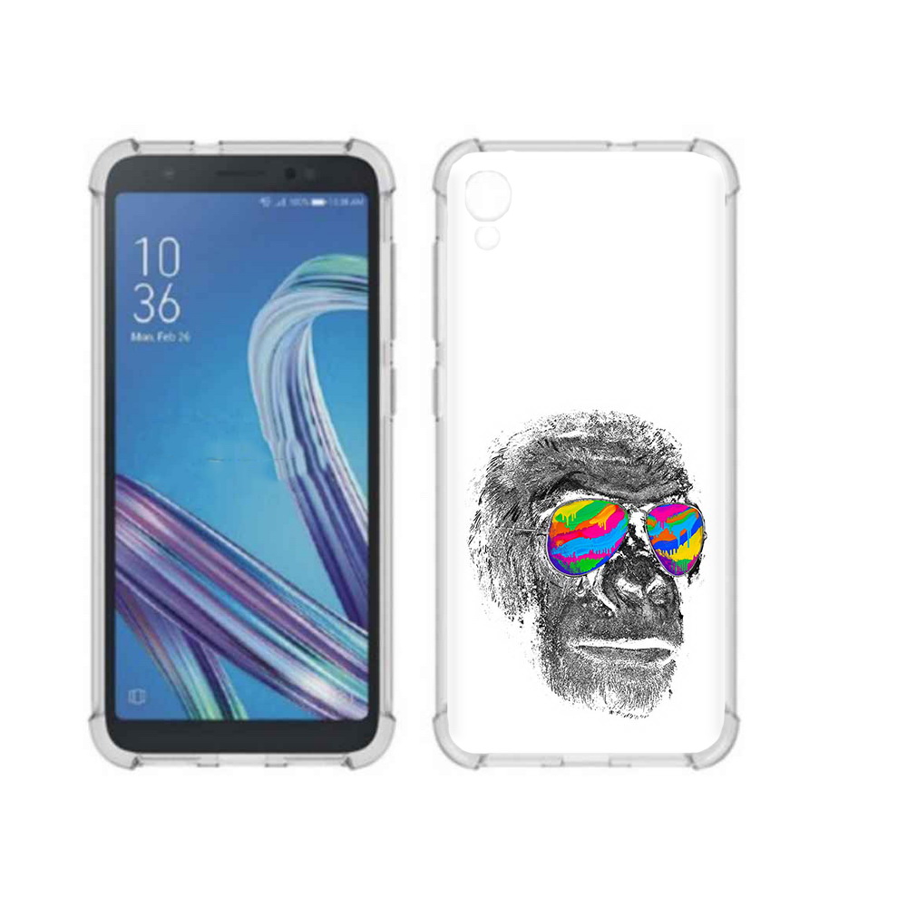 Чехол MyPads Tocco для Asus ZenFone Live L1 (G552KL) крутая обезьяна в очках