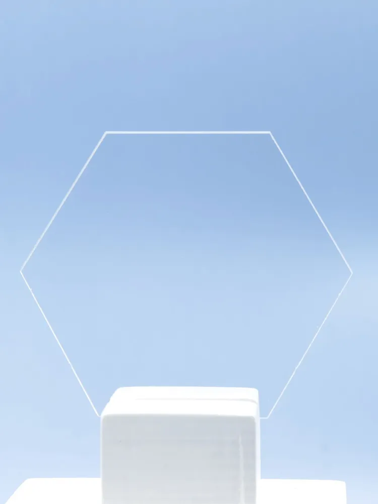 Шестиугольник полупрозрачный декоративный 12 см #ЛАКШЕРИ PHC-SHA-018