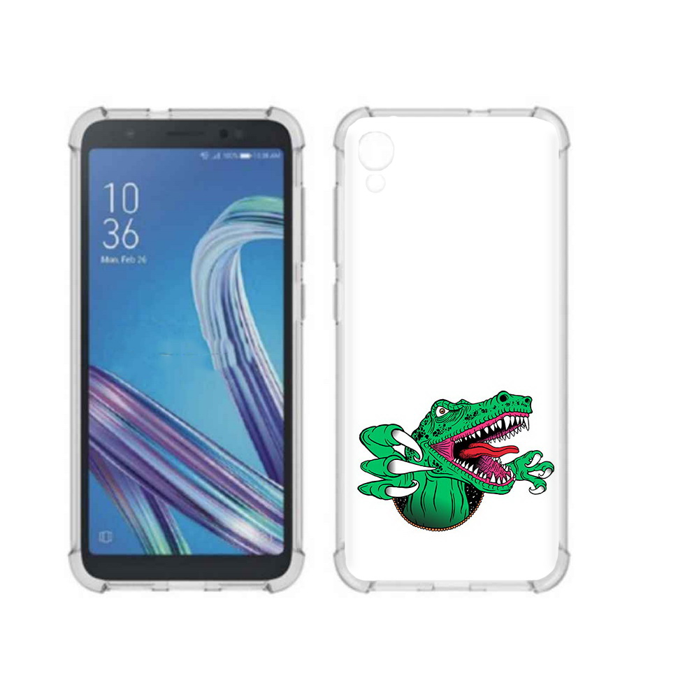 

Чехол MyPads Tocco для Asus ZenFone Live L1 (G552KL) крокодил (PT113202.648.417), Прозрачный, Tocco