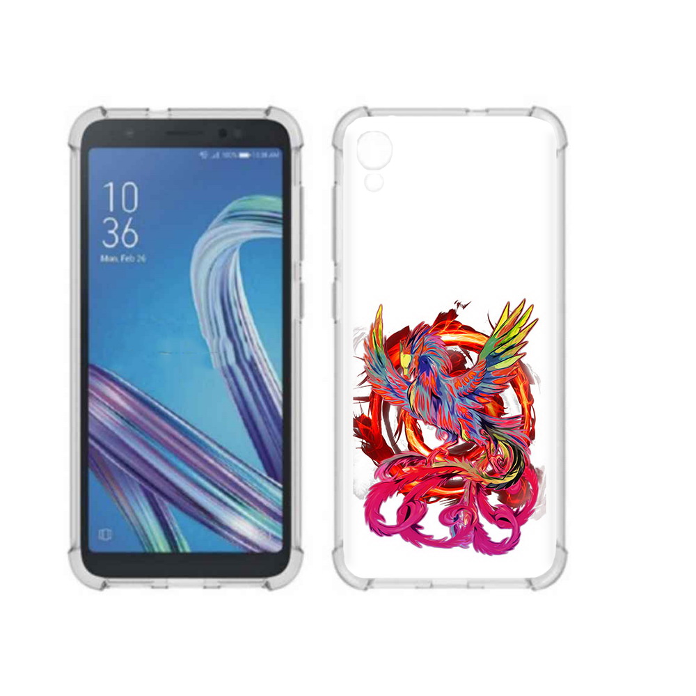 

Чехол MyPads Tocco для Asus ZenFone Live L1 (G552KL) красочный феникс (PT113202.648.414), Прозрачный, Tocco