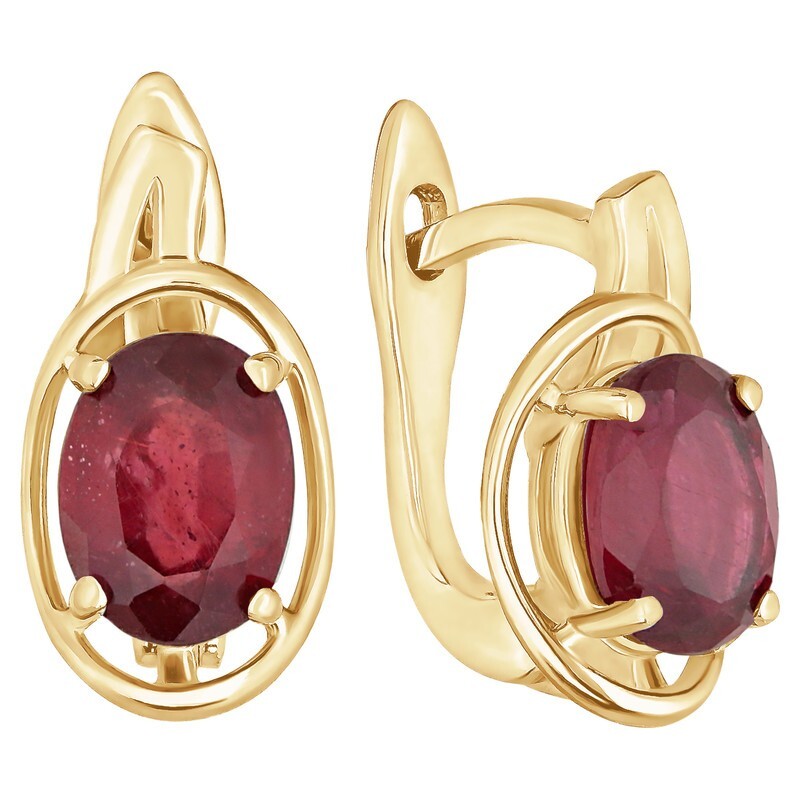 

Серьги из серебра с рубином LAZURIT-ONLINE 7754YG, 7754YG