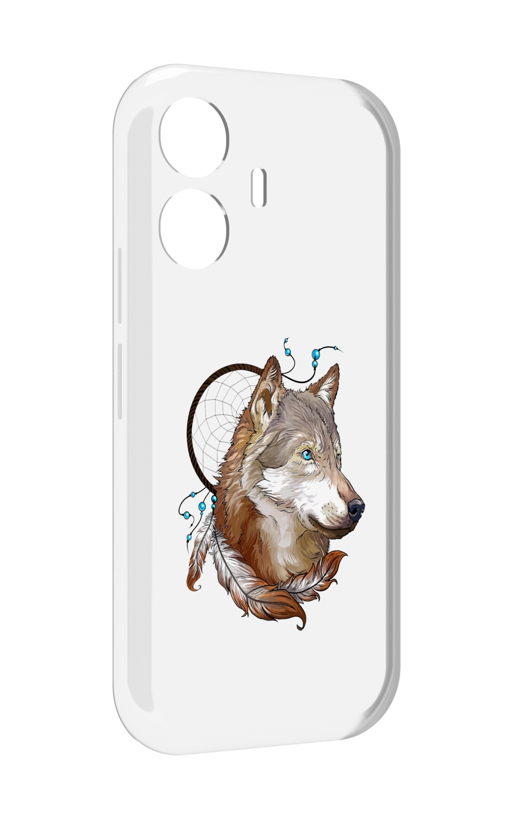 

Чехол MyPads волк и ловец снов для Vivo Y77E / Vivo iQOO Z6 Lite, Прозрачный, Tocco