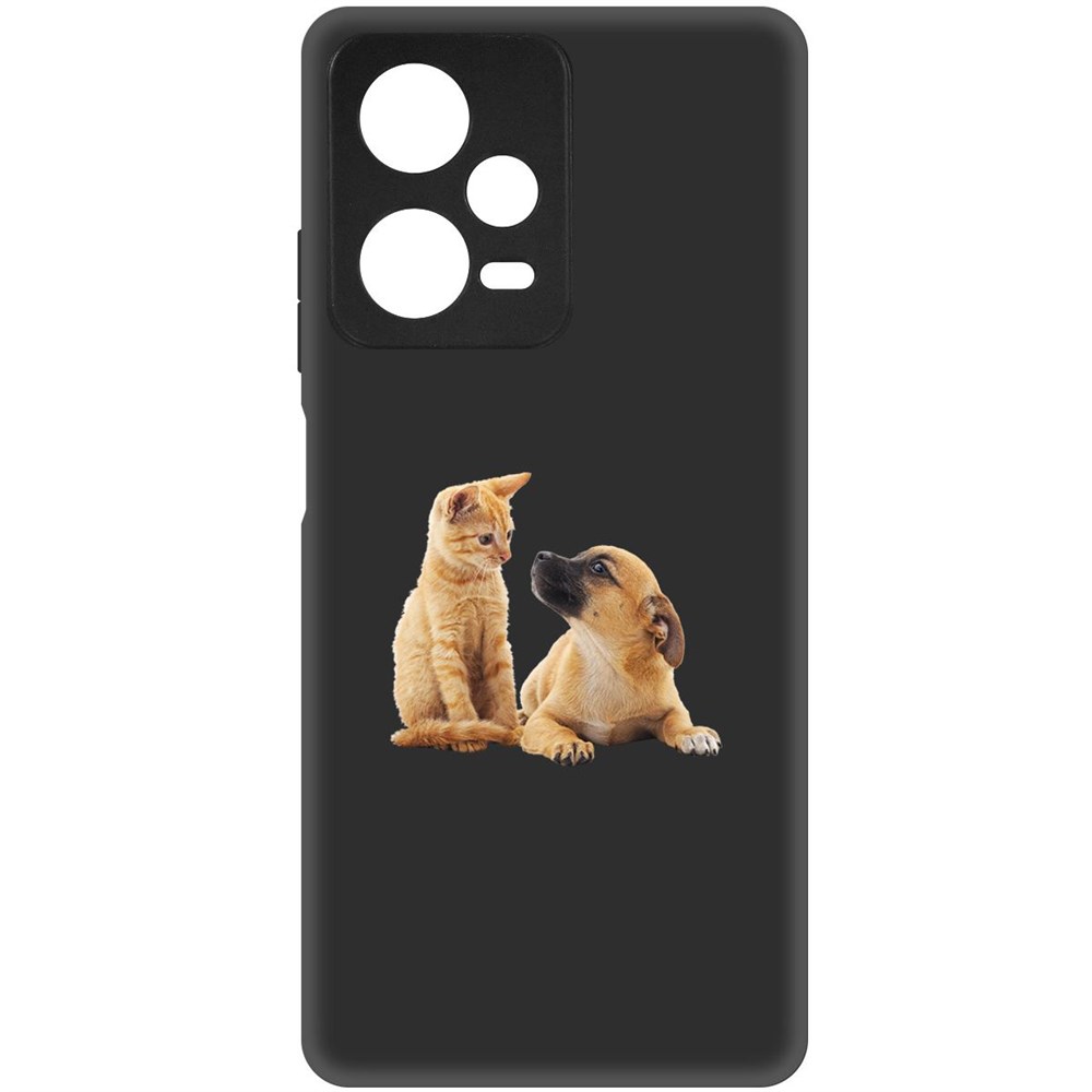 

Чехол-накладка Софт Лучшие друзья для Xiaomi Redmi Note 12 Pro+ 5G, Черный