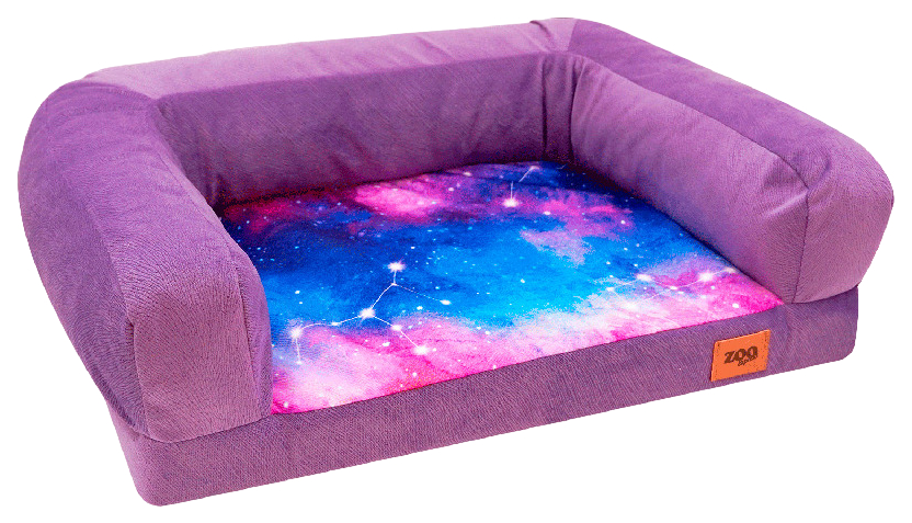 

Лежанка-диван ZooExpress Космос №1, сиреневая, 54x38x13 см