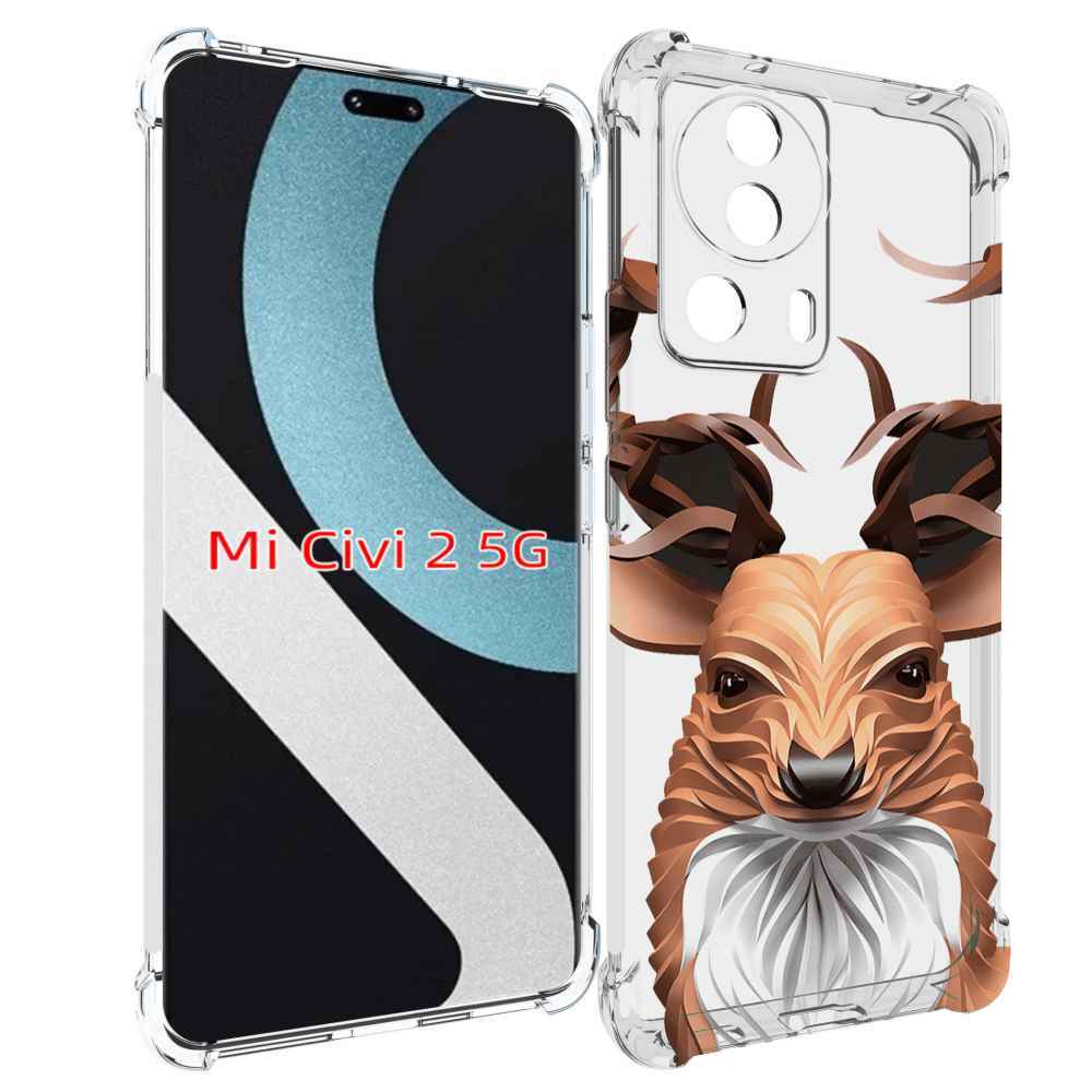 

Чехол MyPads 3D-олень для Xiaomi Civi 2, Прозрачный, Tocco