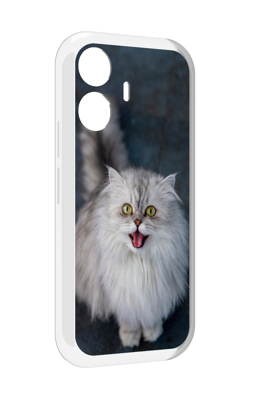 Чехол MyPads порода кошки британская длинная для Vivo Y77E / Vivo iQOO Z6 Lite