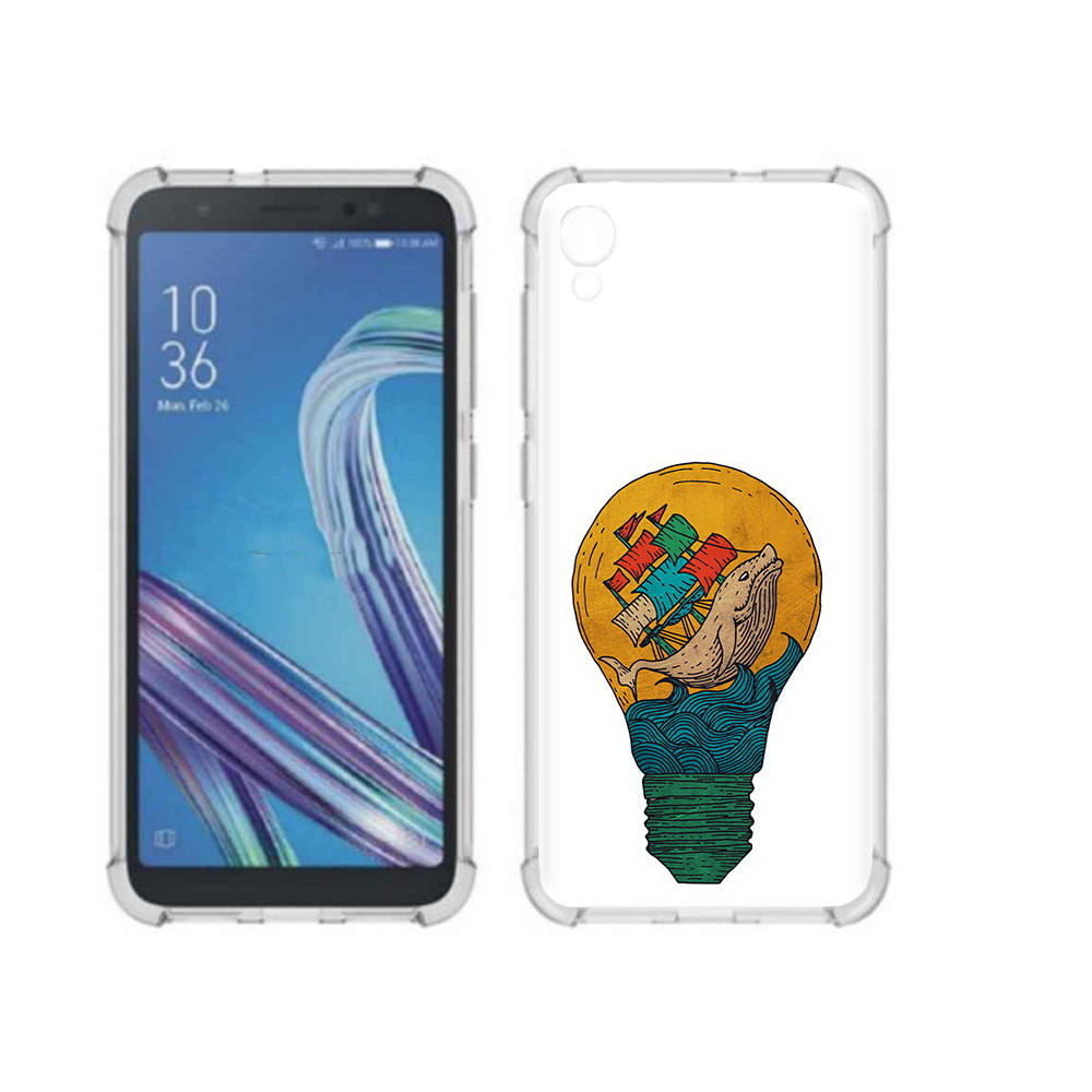 Чехол MyPads Tocco для Asus ZenFone Live L1 (G552KL) кит в лампочке с парусами